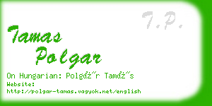 tamas polgar business card